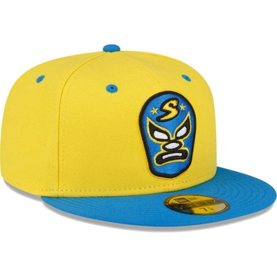 Shop New Era Yellow Sacramento River Cats Copa De La Diversion 59fifty Fitted Hat
