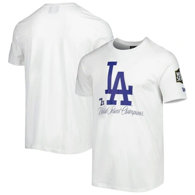 Shop New Era White Los Angeles Dodgers Historical Championship T-shirt