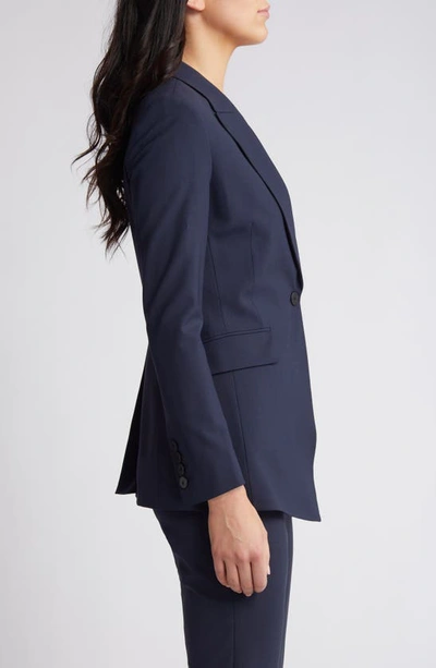 Theory Etiennette B Good Wool Suit Jacket In Nocturne Navy