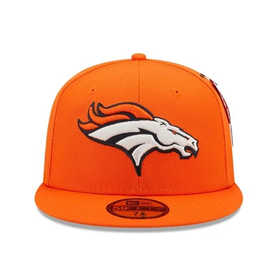 Shop New Era X Alpha Industries Orange Denver Broncos Alpha 59fifty Fitted Hat