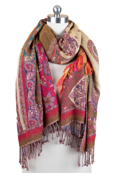 Saachi Mix Paisley Scarf In Multi-floral