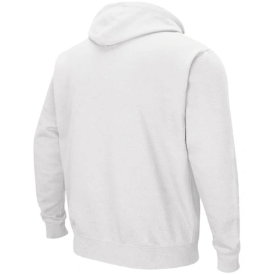 Colosseum Men's White Kansas Jayhawks Arch Logo 3.0 Pullover Hoodie In White