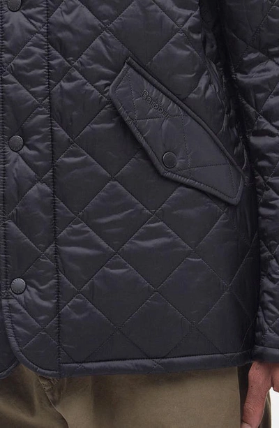 Barbour Flyweight Chelsea Quilted Jacket In Black
