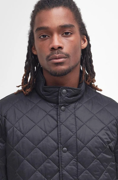Shop Barbour Flyweight Chelsea Quilted Jacket In Black