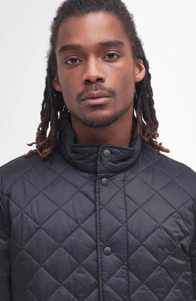Barbour Flyweight Chelsea Quilted Jacket In Black