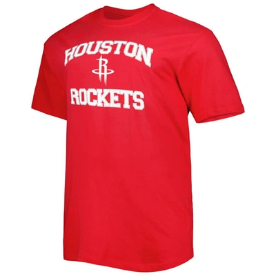 Shop Profile Red Houston Rockets Big & Tall Heart & Soul T-shirt