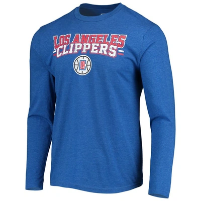 Shop Concepts Sport Black/royal La Clippers Long Sleeve T-shirt & Pants Sleep Set