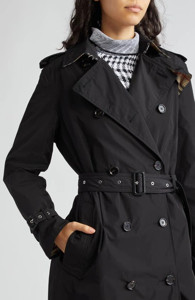 Shop Burberry Kensington A23 Water Resistant Trench Coat In Black