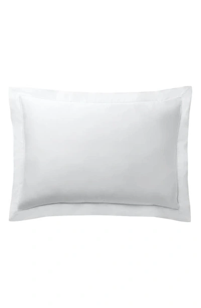 Shop Ralph Lauren Organic Cotton Sateen Border Sham In Studio White