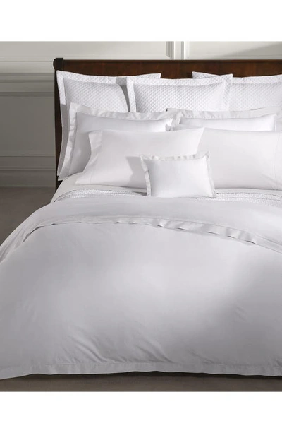 Shop Ralph Lauren Organic Cotton Sateen Border Sham In Studio White