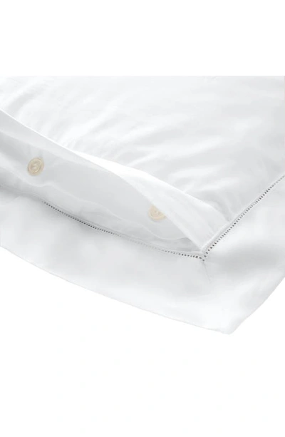 Shop Ralph Lauren Organic Cotton Sateen Border Sham In Studio White