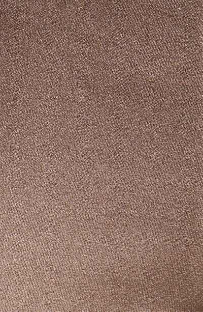Hue High Rise Faux Leather Leggings In Bronze