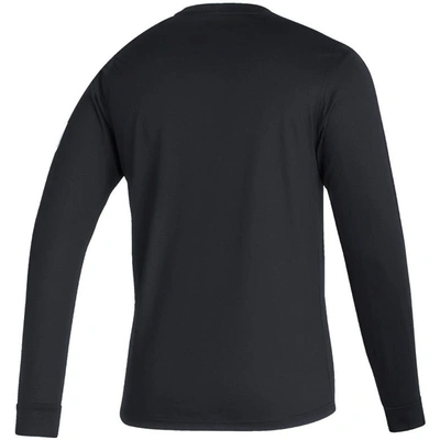 Shop Adidas Originals Adidas Black San Jose Earthquakes Vintage Aeroready Long Sleeve T-shirt