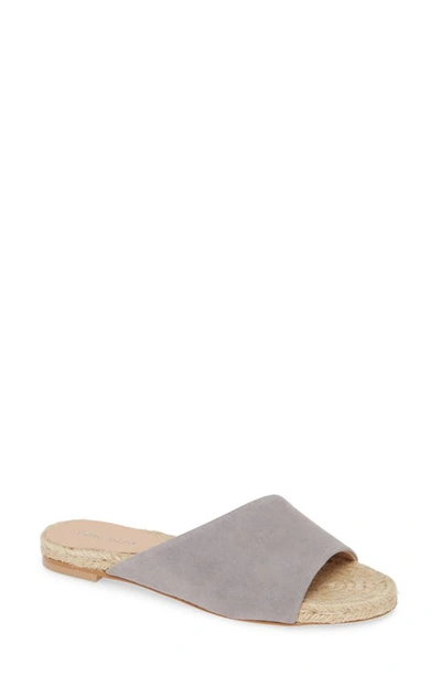 Shop Charles David Stance Slide Sandal In Light Grey Suede