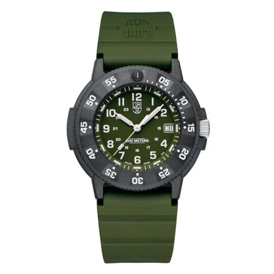 Pre-owned Luminox Sea Xs.3013.evo.s Green Dial Original Navy Seals Watch