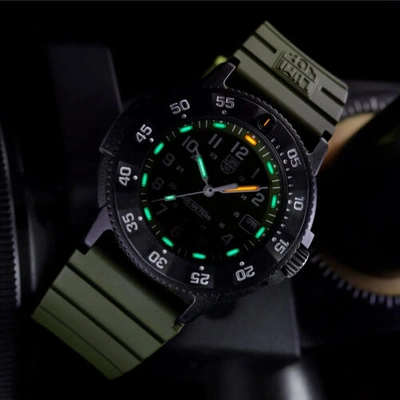 Pre-owned Luminox Sea Xs.3013.evo.s Green Dial Original Navy Seals Watch