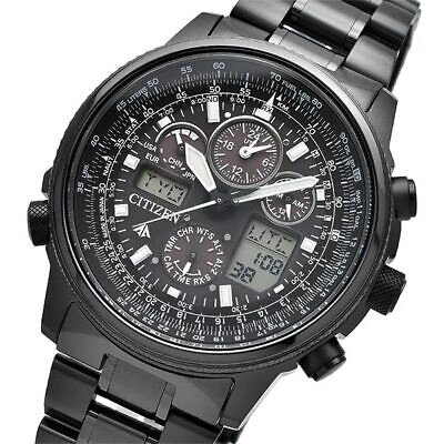 Pre-owned Citizen Promaster Sky Eco-drive Dlc Jy8025-59e Black Men's Watch In Box