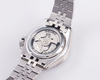 Pre-owned Seiko 5 Sports Automatic Gmt Ice Blue Limited Edition 1000pcs Watch Ssk029k1