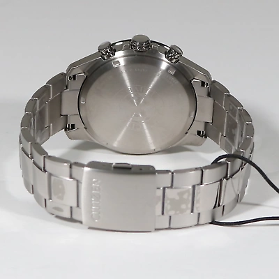 Pre-owned Citizen Eco-drive Super Titanium Black Dial Chronograph Men's Watch Ca4444-82e