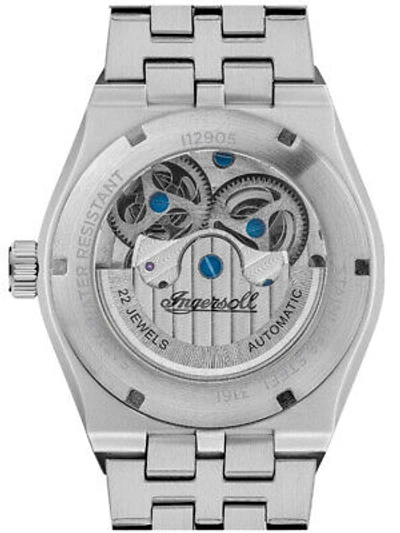 Pre-owned Ingersoll I12905 The Broadway Dual Time Automatic Mens Watch