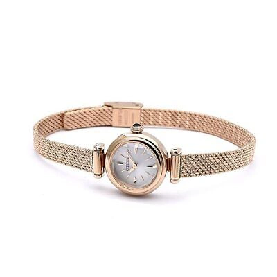 Pre-owned Citizen Eg7082-66a Silver Key Eco-drive Round Mesh Kii Women's Watch In Box