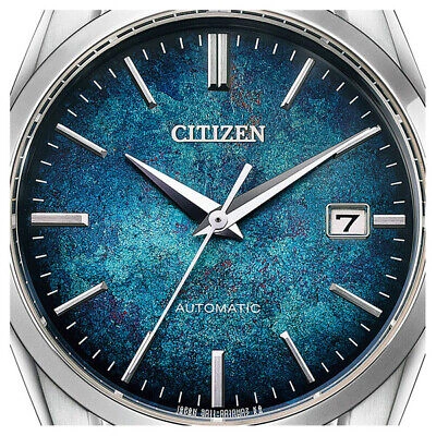 Pre-owned Citizen Collection Nb1060-12l Blue Dial Mechanical Automatic Auth Japan