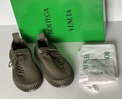 Pre-owned Bottega Veneta $920  Men's Tech Knit Stretch Khaki Sneakers 9 Us (42) 690112