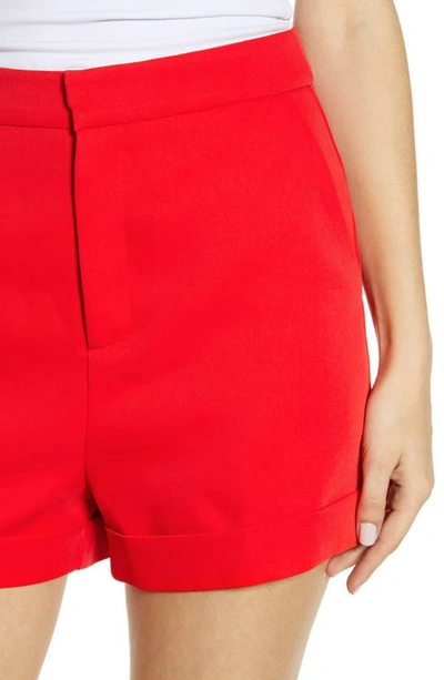 Endless Rose High Waist Tailored Shorts In Red