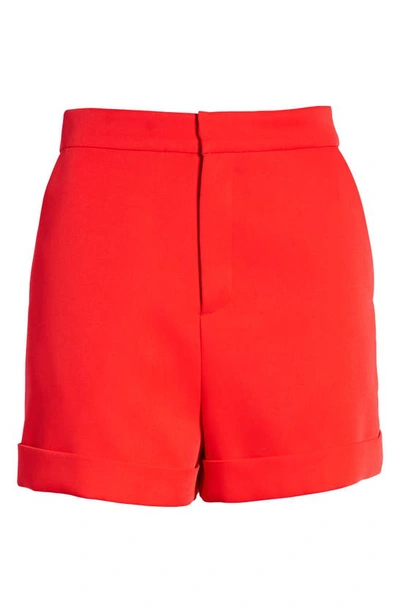 Endless Rose High Waist Tailored Shorts In Red