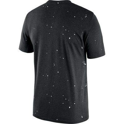 Shop Nike Black Brooklyn Nets Courtside Splatter T-shirt