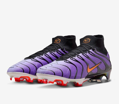 Pre-owned Nike Mercurial Superfly 9 Fg Soccer Cleats Acc Flyknit Purple-black-orange