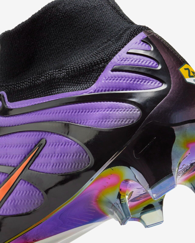 Pre-owned Nike Mercurial Superfly 9 Fg Soccer Cleats Acc Flyknit Purple-black-orange