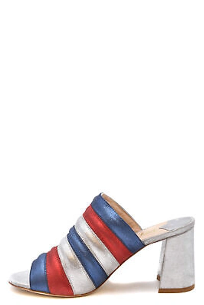 Pre-owned Polly Plume Sandals  Silver C32 Eam374