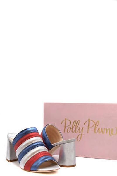 Pre-owned Polly Plume Sandals  Silver C32 Eam374