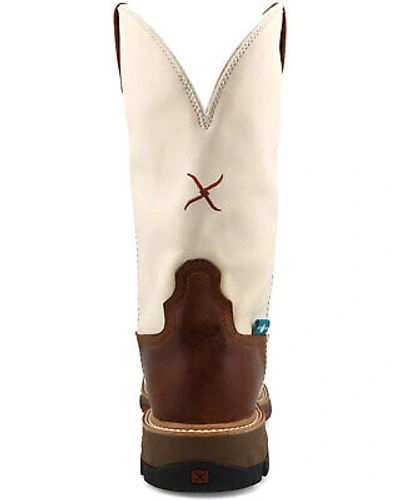 Pre-owned Twisted X Men's 12&quot; Western Work Boot - Nano Toe Tan 9 D In Brown