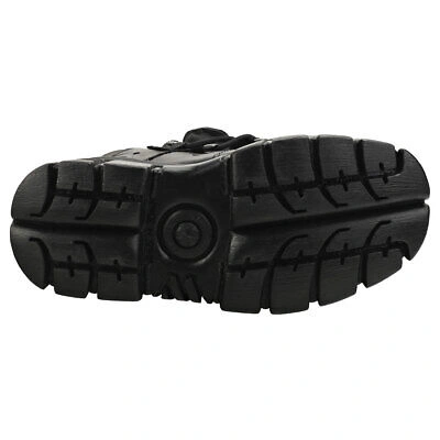 Pre-owned New Rock Rock M106n-s52 Unisex Black Platform Shoes - 9.5 Us
