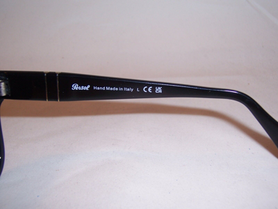 Pre-owned Persol Sunglasses Po 3269/s 95/31 Black/green 52mm Authentic