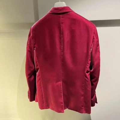 Pre-owned Tom Ford Velvet Blazer In Red