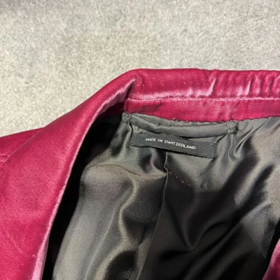 Pre-owned Tom Ford Velvet Blazer In Red