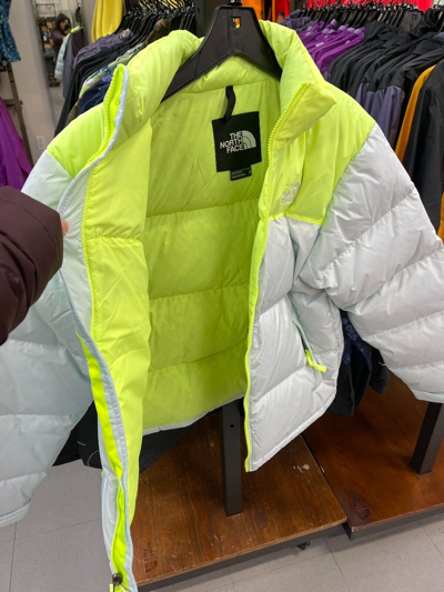 Pre-owned The North Face Mens 1996 Retro Nuptse Jacket 700 Down-skyblue/ld Yellow