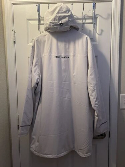 Pre-owned Helly Hansen Oslo Parka Men's 2xl Waterproof Winter Parka Rare Helly-tech In White