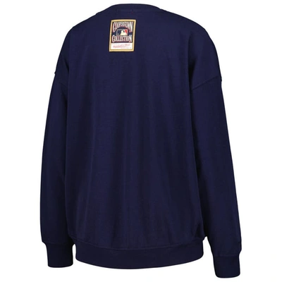 Shop Mitchell & Ness Navy New York Yankees Logo Lt 2.0 Pullover Sweatshirt