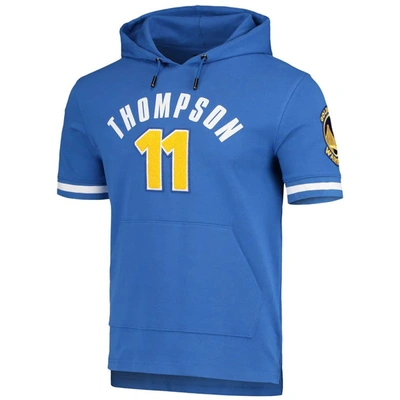 Shop Pro Standard Klay Thompson Royal Golden State Warriors Name & Number Short Sleeve Pullover Hoodie