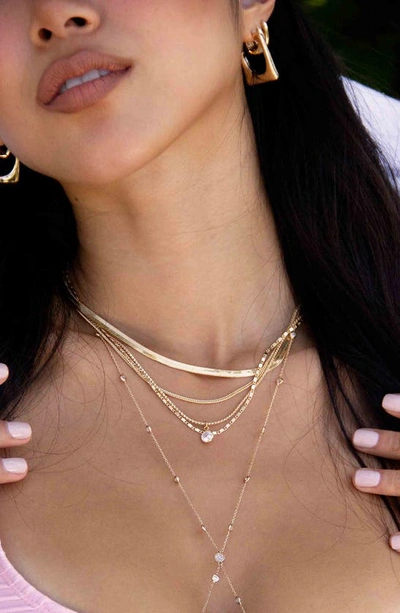 Shop Ettika Layered Chain Pendant Necklace In Gold