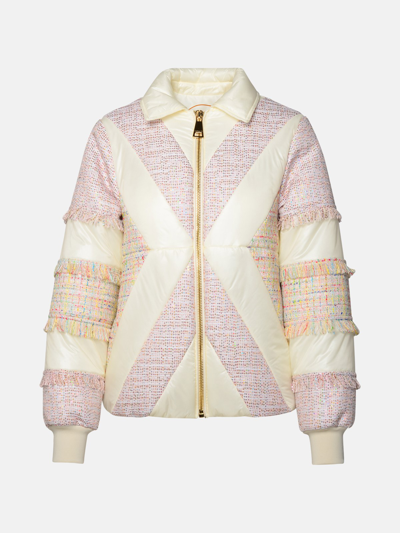 Shop Khrisjoy 'matt&glossy' Multicolour Cotton Blend Down Jacket
