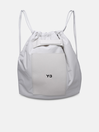 Shop Y-3 Ivory Nylon Bag