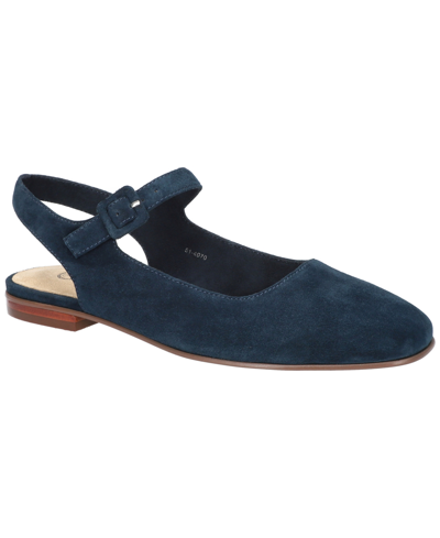 Bella Vita Womens Suede Ankle Strap In Navy Kidsuede Leather