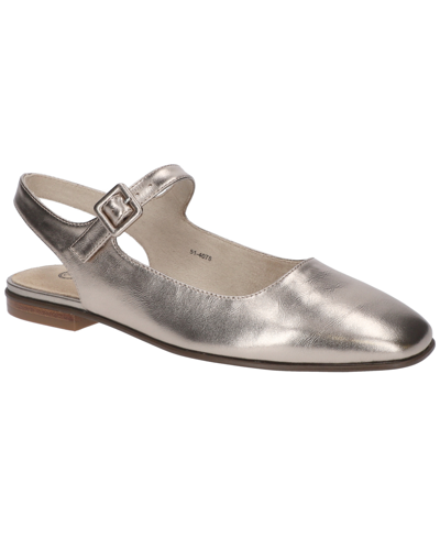 Shop Bella Vita Women's Andie Mary Jane Flats In Champagne Leather