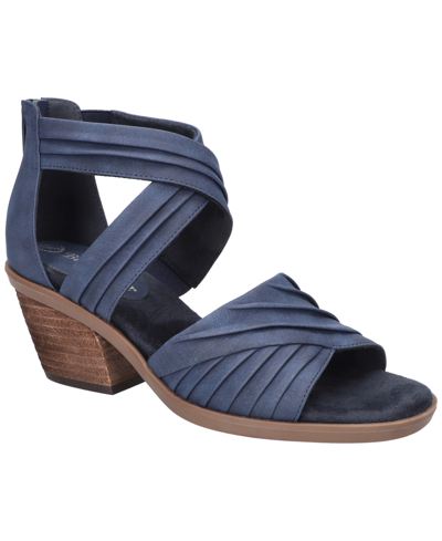 Bella Vita Womens Zipper Gladiator Sandals In Navy