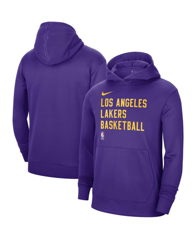Shop Nike Men's And Women's  Purple Los Angeles Lakers 2023/24 Performance Spotlight On-court Practice Pul